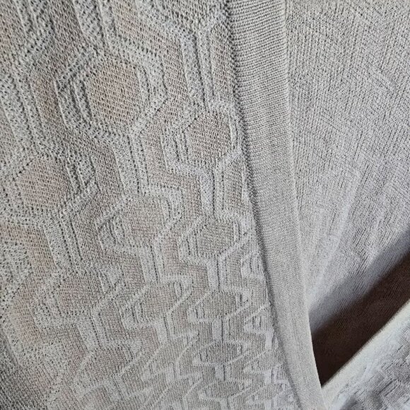 NWOT Calvin Klein Beige Knit Long Sleeve Cardigan Sweater with Single Button Med - Picture 3 of 9